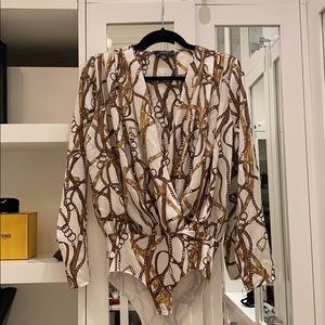 Zara Chain Print Bodysuit